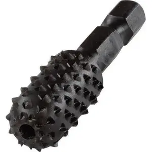 Profiled Wood Rasp Wolfcraft WF4377000 — rounded profile, 6‑mm hex shank