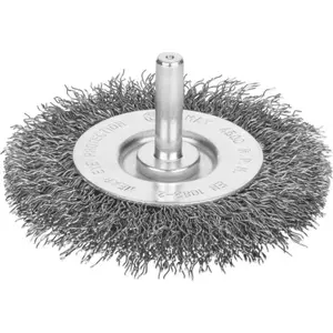 Wire cup brush Irwin 75 mm x 10 mm with shank, steel filaments for metal, concrete and masonry