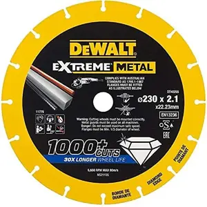 Cutting disc 230 mm for angle grinder 14 Degrees East DT40255 — single pack