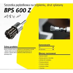 Wire Cup Brush KLINGSPOR K.SZCZOTKA PĘDZELKOWA 30mm BPS600Z stainless twisted wire, 30 mm