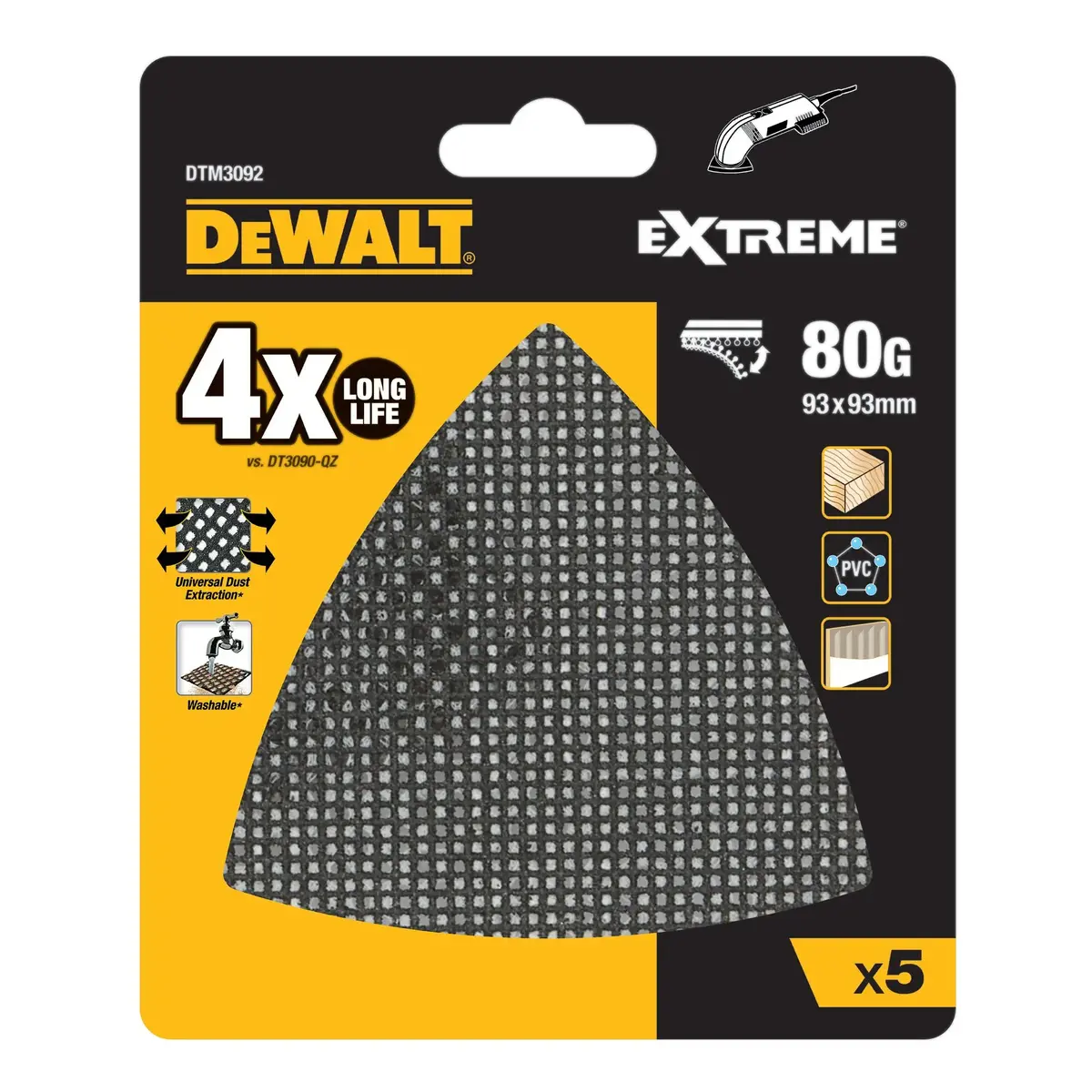 DeWalt DTM3092 набор насадок для шлифера 5 шт. Photo 2