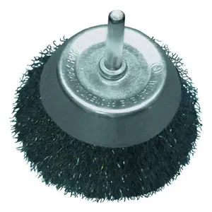 Brush head Ø50 mm on shank Abraboro AB99428219 — metal/nylon cleaning and deburring accessory