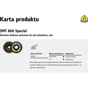 SLĪPES ziedu disks KLINGSPOR SMT800 125 mm coarse 278498 — KLINGSPOR abrazīvs