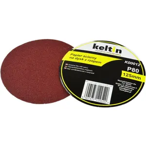 Slīpēšanas disks ar āķi-un-loku 125 mm P80 GEKO K00012, iepakojums 100/2000