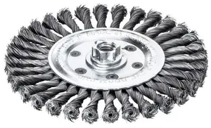 Wire cup brush Aptel for angle grinder M14 115×14 mm steel twisted 0.5–1 pc