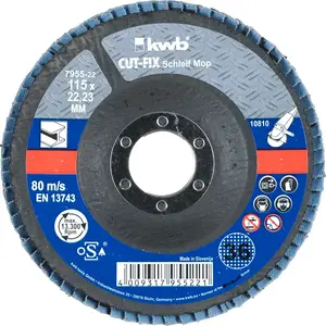 Sanding disc KWB CUT-FIX for metal, diameter 11.5 cm