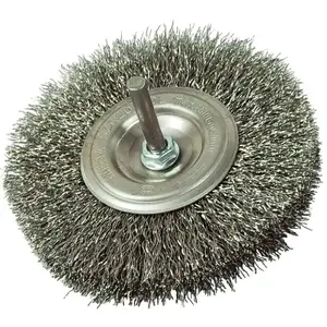 Brush wheel Szczotpol model N254, diameter 60 mm, 6 mm shank