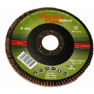 Лепестковый круг Germa Flex N41B115-100 115 мм P100 для металла и удаления краски