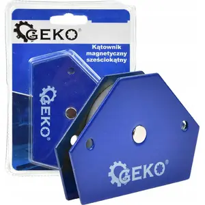 Magnetic Hexagonal Angle Holder GEKO G01867 — holding force 12.5 kg, model 48