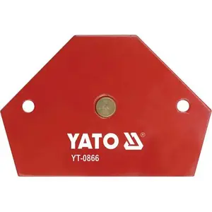 Clamping Clip YATO YT-0866, stainless steel, 64×95×14 mm, clamping force 11.5 kg, red