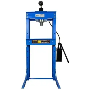 Hydraulic press GEKO 30T with pressure gauge and two-stage pump