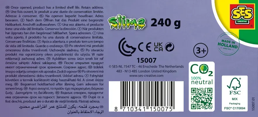 Tumsā spīdoša antistresa rotaļlieta TEKA Slime Photo 6