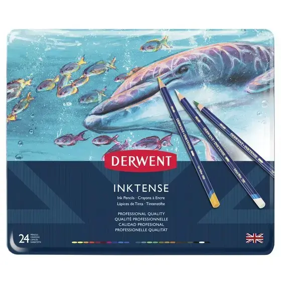 Derwent Inktense coloured pencils 24 pcs Photo 2