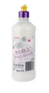 Līme kartonam un papīram TUBAN TU3177 — šķidra, pudelē 500 ml