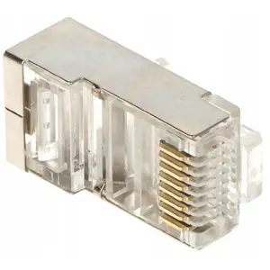 Модульный экранированный проходной разъем RJ45 Triton RJ45T-EKRAN*P100 — экранированный Ethernet-модуль для монтажа