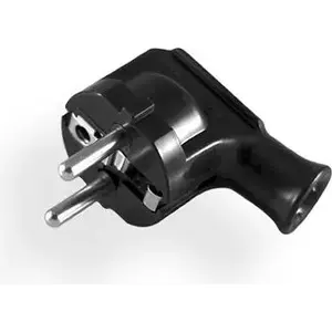 Angled Power Plug Elgotech WT-35-2 16A 250V Black