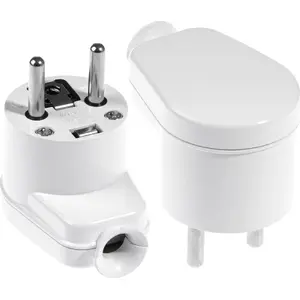 Power plug angled removable Opal WT-16 2P+Z 16A white