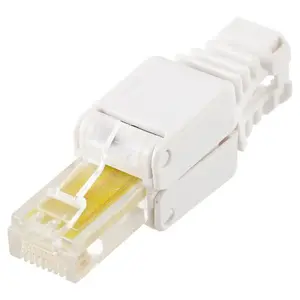 Соединитель проводов LOGON TWP8P8TP RJ-45 Cat5e, прозрачный/белый/жёлтый, упаковка 10 шт.