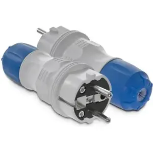 KEL straight plug 16A 2P+E 250V IP54 grey/blue WT-54 (W-97976)
