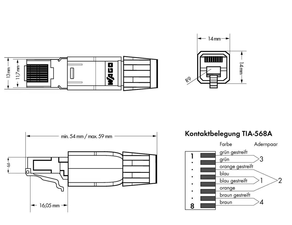 Wago 750-975 соединитель RJ-45 Photo 3