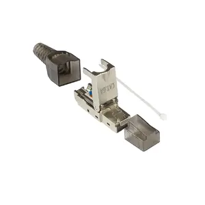 Соединитель для кабеля Alcasa GC-N0147 RJ-45 (штекер), внешний диаметр 9,5 мм, цвета Черный/Серебристый/Прозрачный