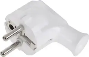 Angled grounded Schuko plug No name WT-35 (model URZ3004), white
