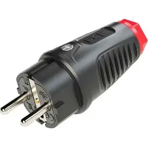 PCE gumijas kontaktdakša 16A 2P+E 230V UNI-SCHUKO IP54 TAURUS2 0521-sr
