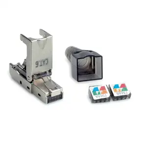 Triton RJ-45 wire connector 26.99.0371, silver, polycarbonate housing, zinc contacts, 11.7×67.8×13 mm