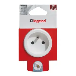 Power plug adapter Legrand 050461 — single-piece adapter for electrical outlets