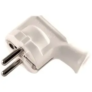 Angled Electrical Plug Elgotech WT-35 16A 250V White