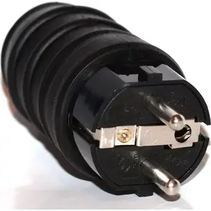 Rubber Plug PAWBOL D.3158 16A 250V IP44 with Earth/Neutral