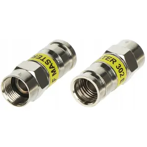 Compression connector F/ZAC-TRISET-302-ECA/MSR for TRISET-302 coaxial cable, no-brand