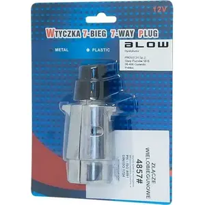 Trailer plug BLOW 4857# aluminium 7-pin trailer connector