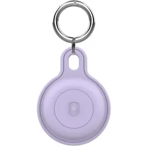 Брелок для Apple AirTag от MOBILE ORIGIN — уличный защитный держатель, фиолетовый