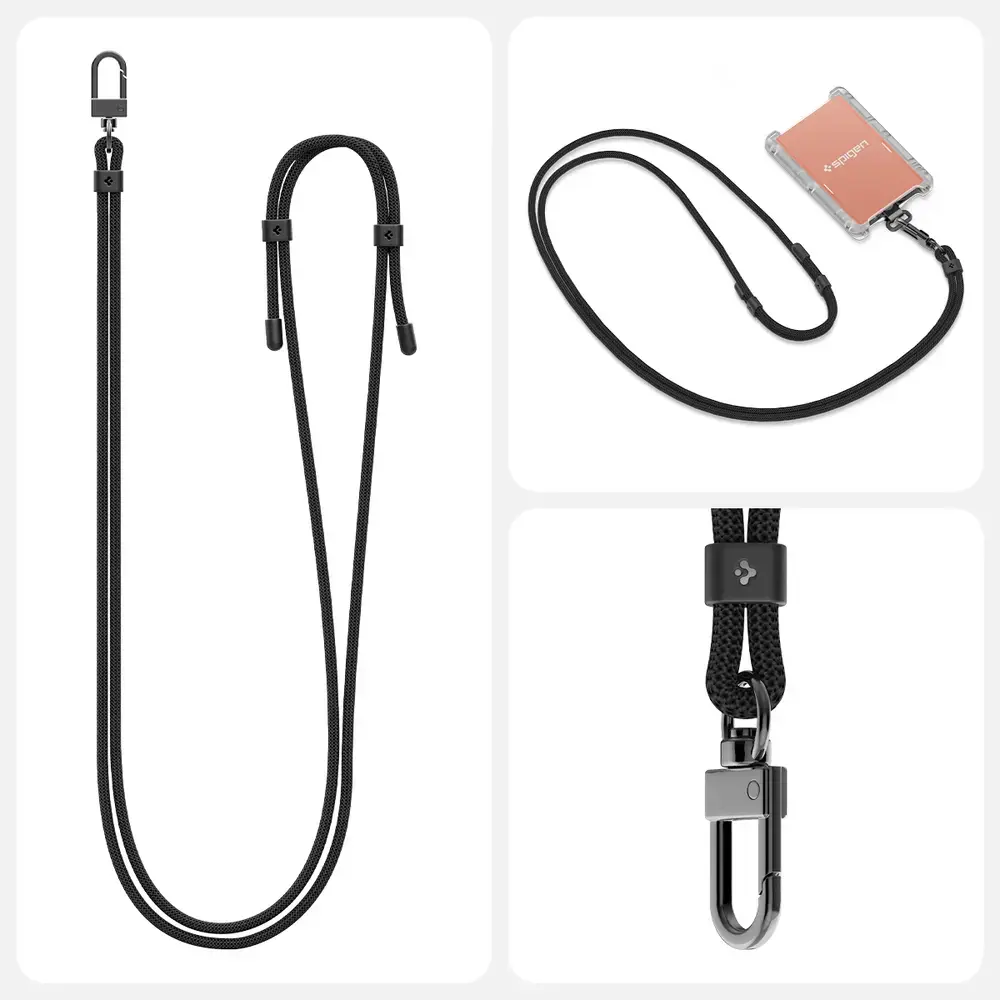 Neck Strap Spigen Universal Cross Body Strap Black Photo 5