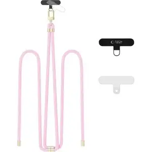 Crossbody strap Tech-Protect C7S Rope Crossbody Strap — Baby Pink/Gold