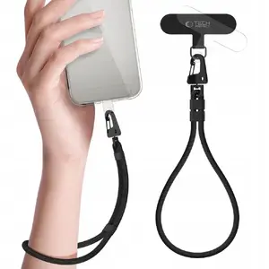 Wrist strap rope Tech-Protect C8S — black, rope-style wrist lanyard