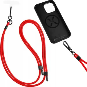 FIXED Universal Lanyard for Mobile Phones – FIXNU-V-RD, red, universal phone strap