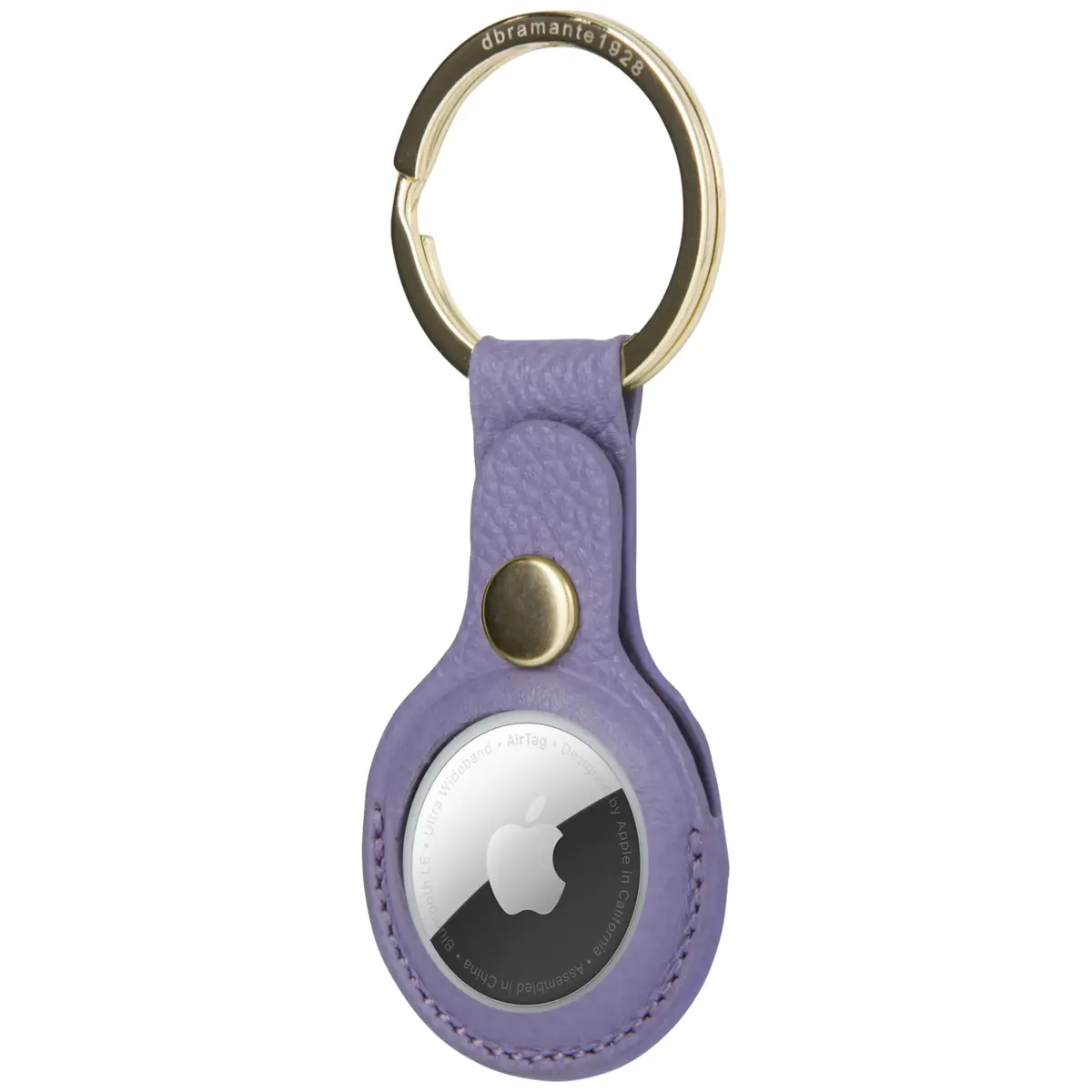d bramante Copenhagen AirTag Key Ring — Daybreak Purple/Gold Photo 4
