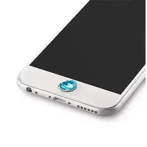 Mocco universal home button sticker decoration for Apple iPhone / iPad — blue