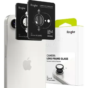 Camera Frame Protector 2-Pack for iPhone 16e by Ringke — Black