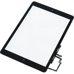 Touch panel full front set for Apple iPad Air by TelForceOne – compatible models A1474 A1475, black