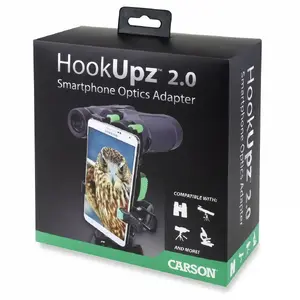 Крепление для фото/смартфона к телескопу Carson HookUpz 2.0 — для окуляра, 109×58×114 мм