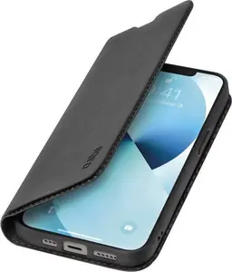 Wallet case for Apple iPhone 14 15.5 cm (6.1") — SBS Mobile TEBKLITEIP1461K, black, 2 card pockets, desktop stand
