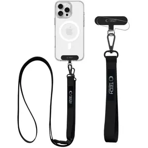 Phone lanyard for neck and shoulder Hello Case universal, black