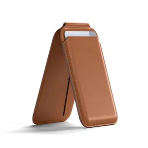 Card Pocket Satechi ST-VLWN — Brown vegan leather, 66×105×9.5 mm