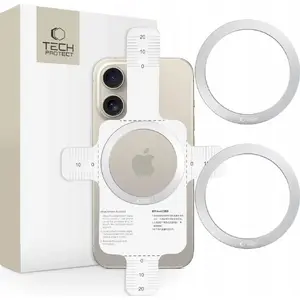 MagSafe 2‑in‑1 Magnetic Ring Charger by Tech‑Protect — MMP-110, Silver