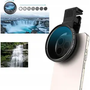 Maina pelēka ND FADER filtra lēca ND2-400 67mm priekš telefona Apexel