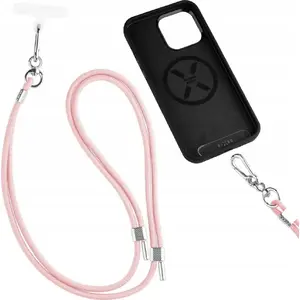 Fixed universal lanyard for mobile phones FIXED model FIXNU-V-PI, pink, universal attachment