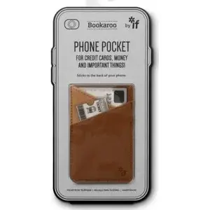 Phone pocket IF Bookaroo - brown leather-style phone wallet, model 378219